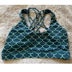 CVG - "Teal Siren" Butterfly Back Sports Bra (M)